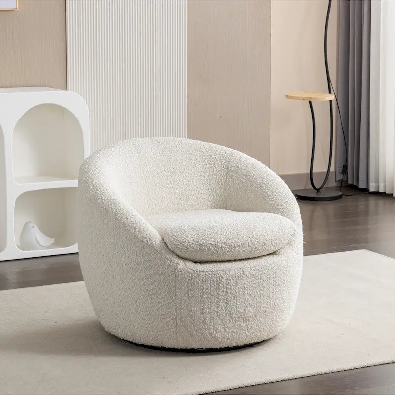 Fauteuil rembourré 31 Boucle avec base pivotante