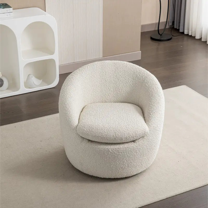 Fauteuil rembourré 31 Boucle avec base pivotante
