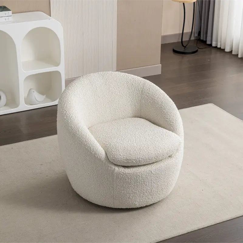 Fauteuil rembourré 31 Boucle avec base pivotante