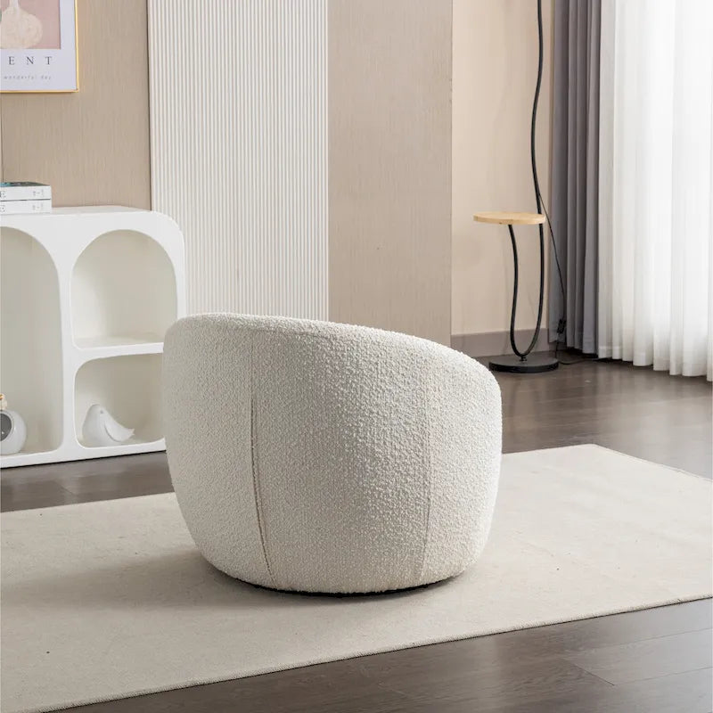 Fauteuil rembourré 31 Boucle avec base pivotante