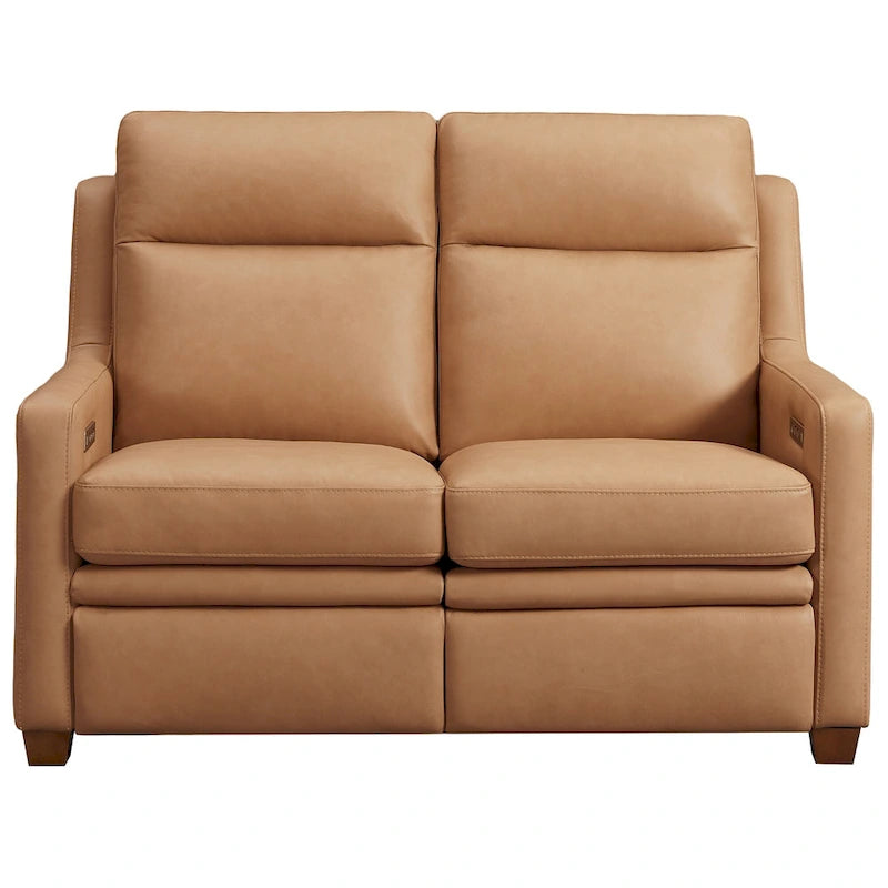 Canapé inclinable en cuir véritable 56, causeuse inclinable à triple moteur Zéro-mur avec ports USB et USB-C