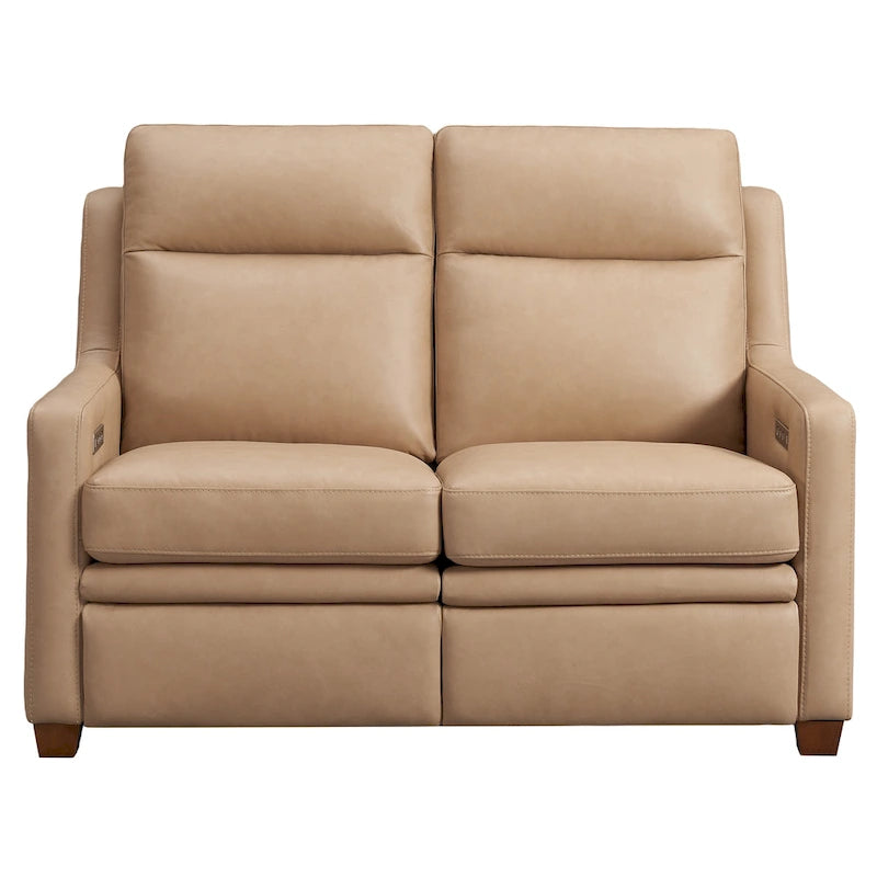 Canapé inclinable en cuir véritable 56, causeuse inclinable à triple moteur Zéro-mur avec ports USB et USB-C