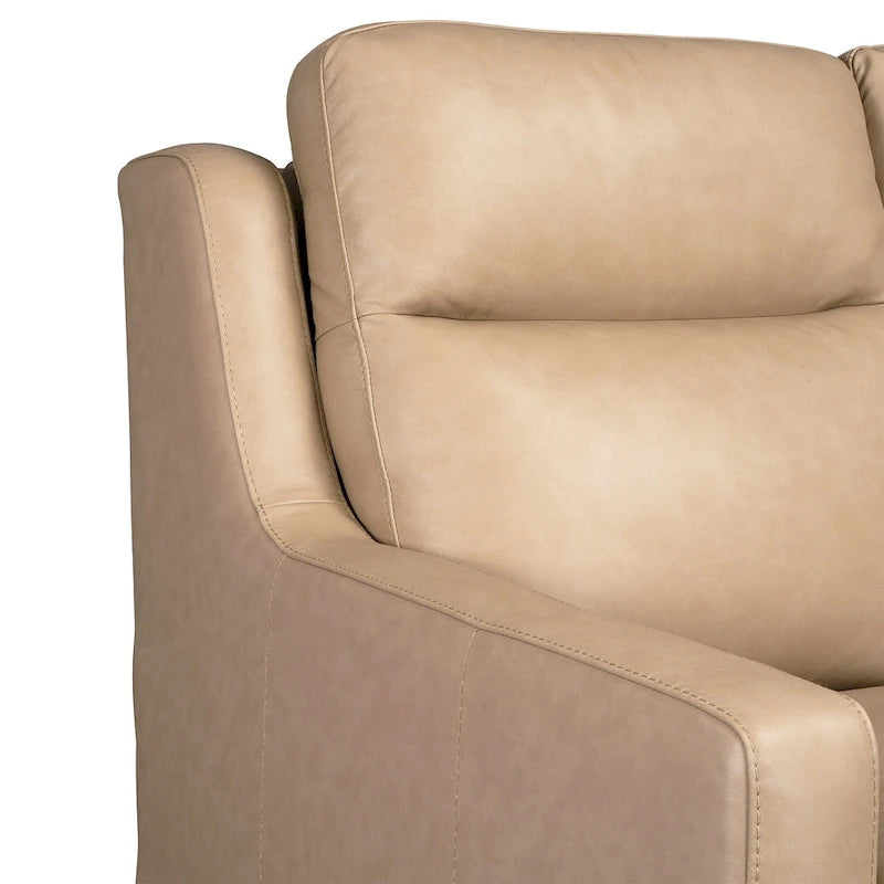 Canapé inclinable en cuir véritable 56, causeuse inclinable à triple moteur Zéro-mur avec ports USB et USB-C