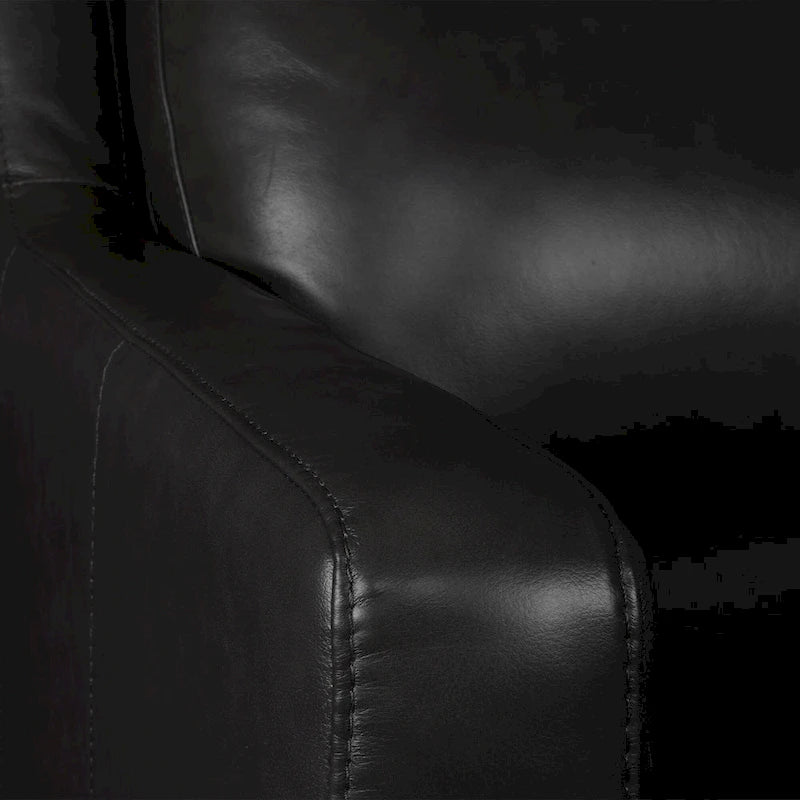Canapé inclinable en cuir véritable 56, causeuse inclinable à triple moteur Zéro-mur avec ports USB et USB-C