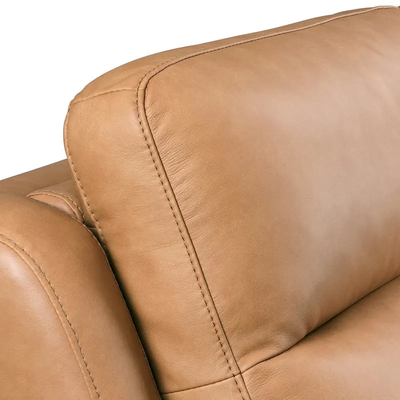 Canapé inclinable en cuir véritable 56, causeuse inclinable à triple moteur Zéro-mur avec ports USB et USB-C