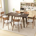 Lot de 2 chaises de salle à manger en bois beige clair, chaises d'appoint, chaises de bureau