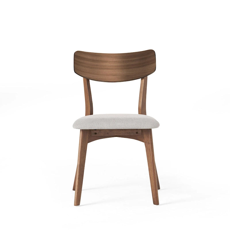 Lot de 2 chaises de salle à manger en bois beige clair, chaises d'appoint, chaises de bureau