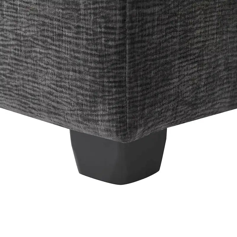 Canapé d'angle modulable en L, canapé sectionnel 4 places en chenille