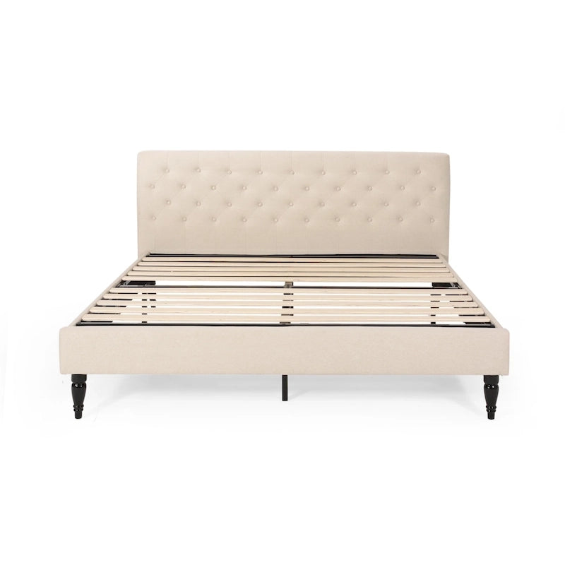 Plateforme de lit King rembourrée