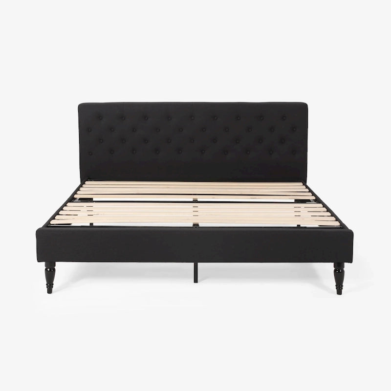 Plateforme de lit King rembourrée
