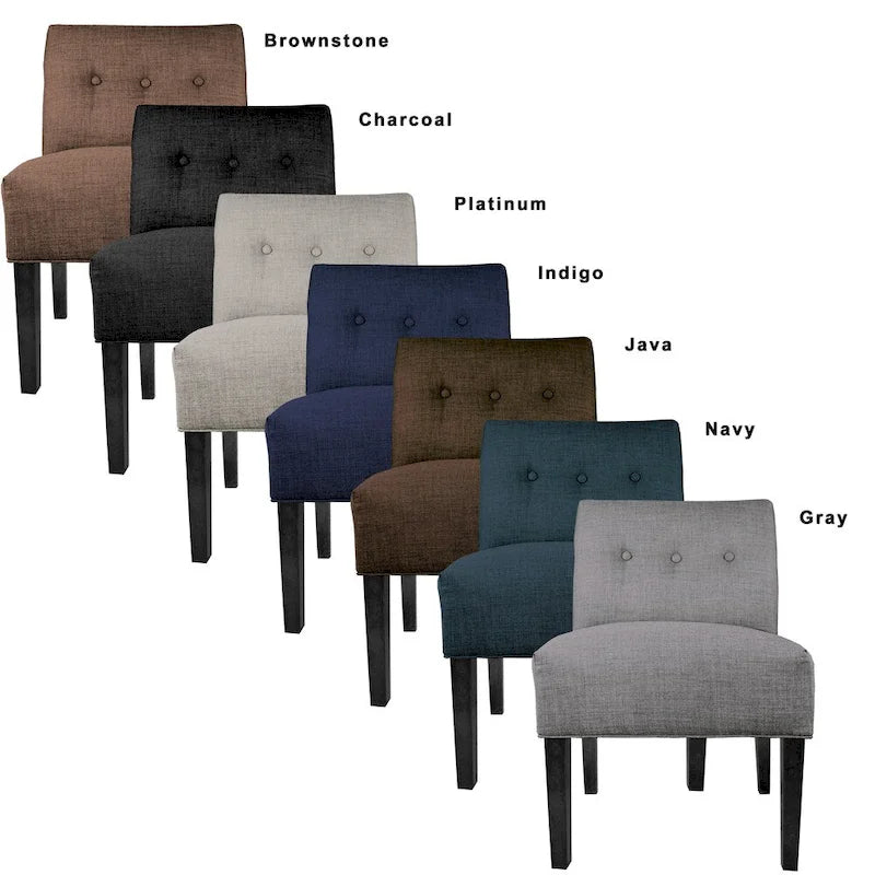 Fauteuil capitonné – Brownstone (vendu tel quel)