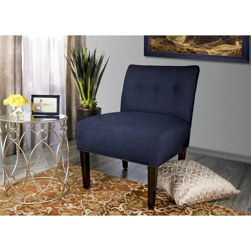 Fauteuil capitonné – Brownstone (vendu tel quel)