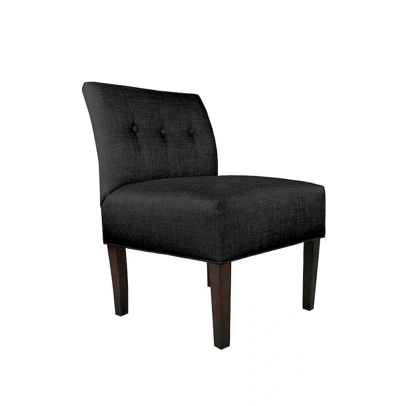 Fauteuil capitonné – Brownstone (vendu tel quel)
