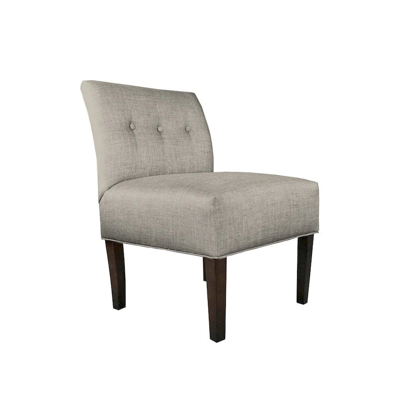 Fauteuil capitonné – Brownstone (vendu tel quel)