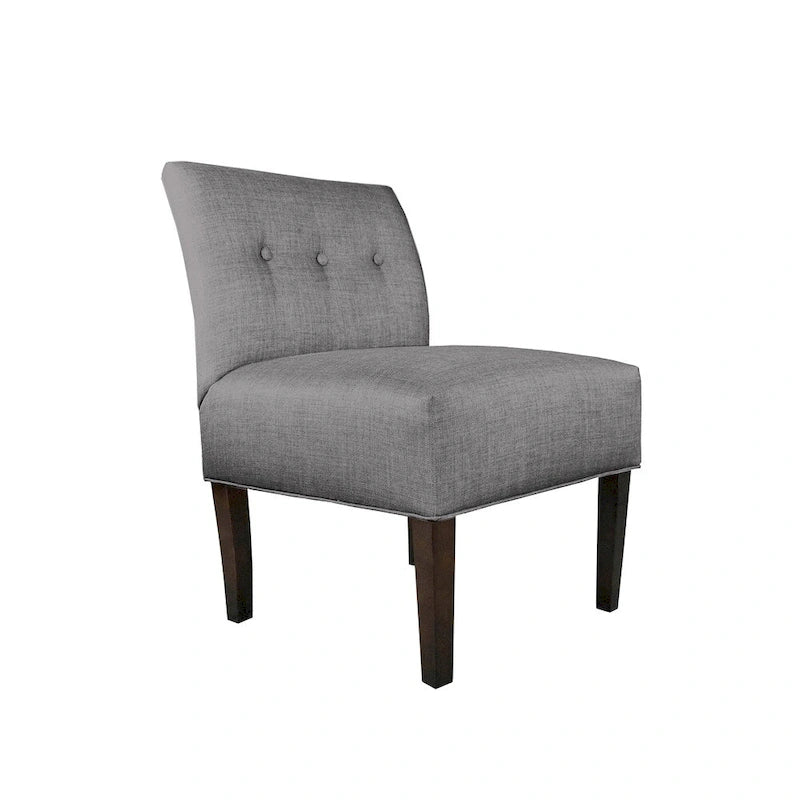 Fauteuil capitonné – Brownstone (vendu tel quel)