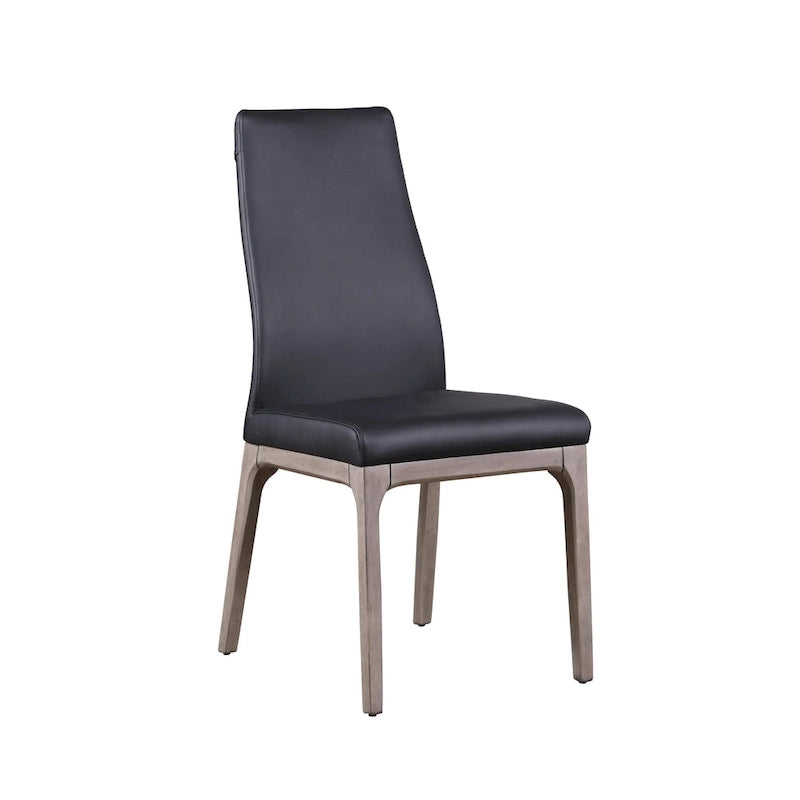 Ensemble table et chaises de salle à manger dépareillé (avec chaises de salle à manger noires)
