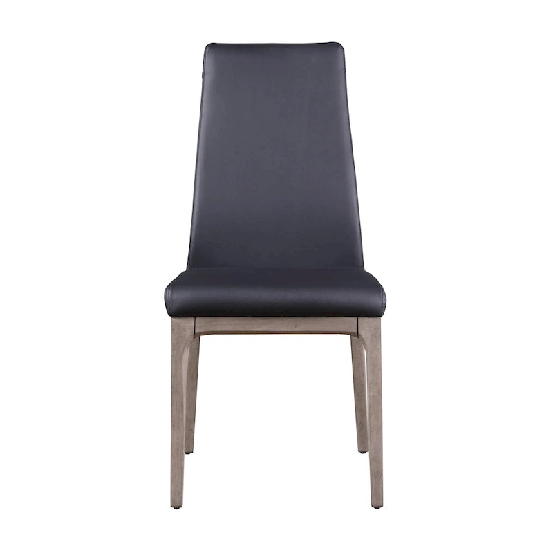 Ensemble table et chaises de salle à manger dépareillé (avec chaises de salle à manger noires)