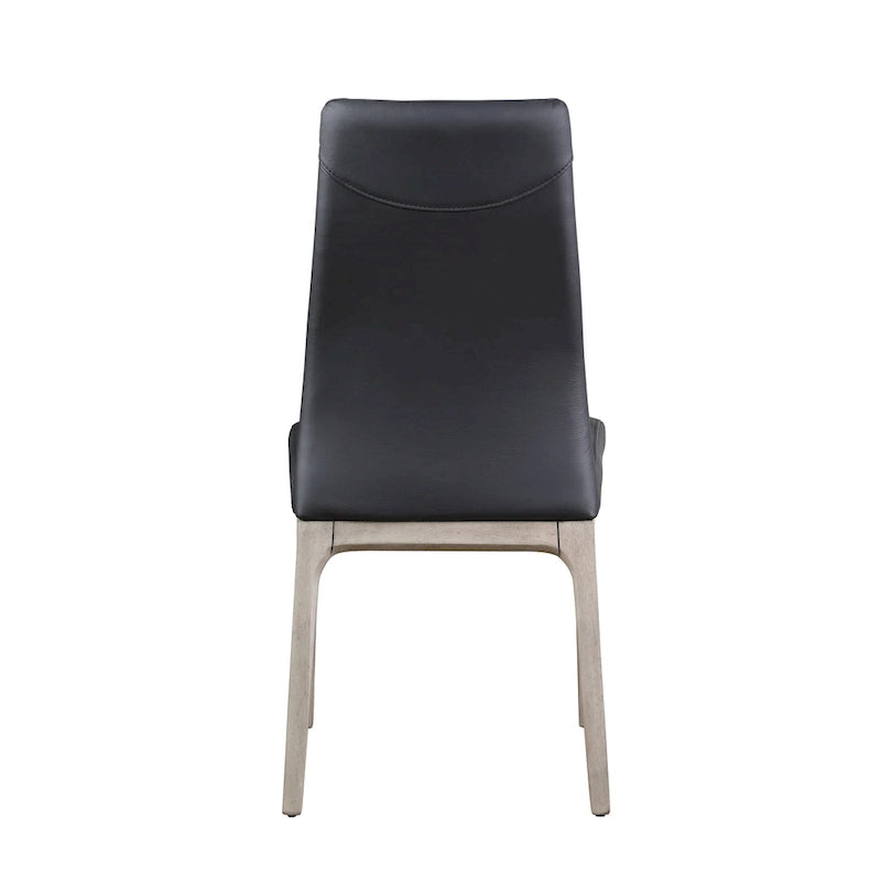 Ensemble table et chaises de salle à manger dépareillé (avec chaises de salle à manger noires)