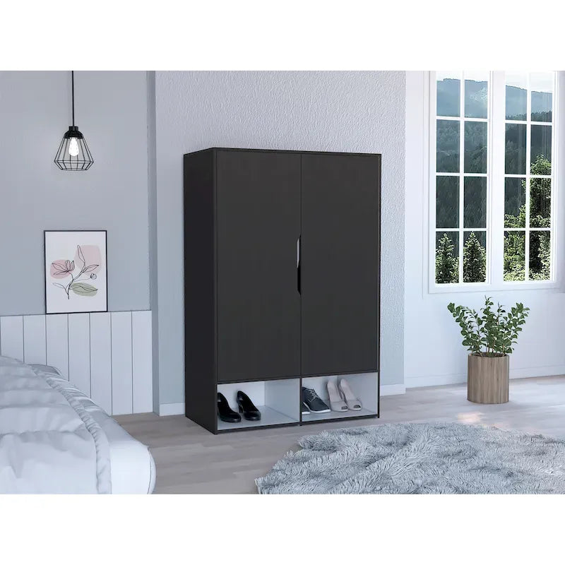 Armoire à deux portes (avec tringle)