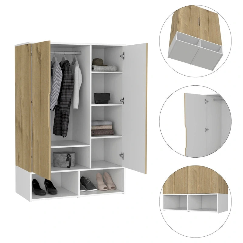 Armoire à deux portes (avec tringle)