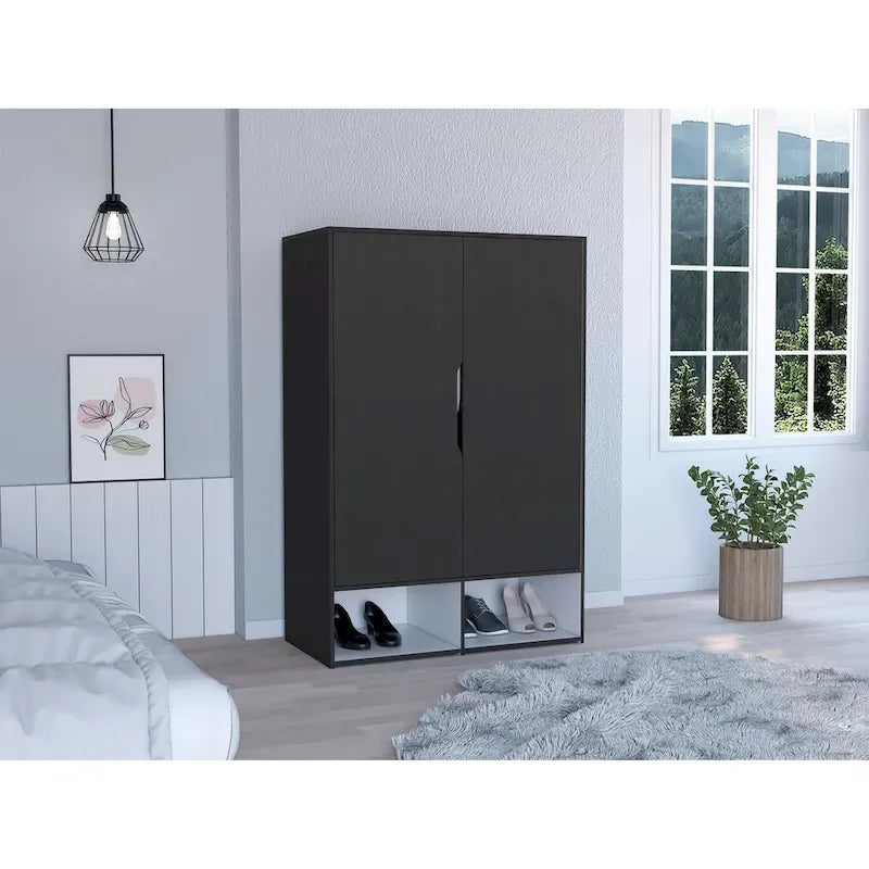 Armoire à deux portes (avec tringle)