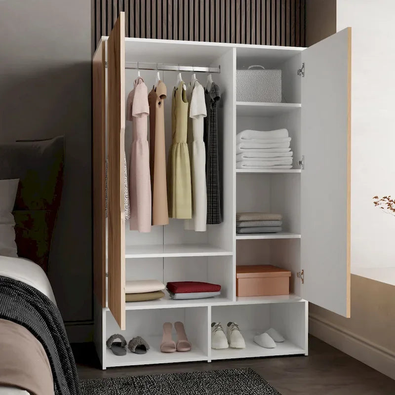 Armoire à deux portes (avec tringle)