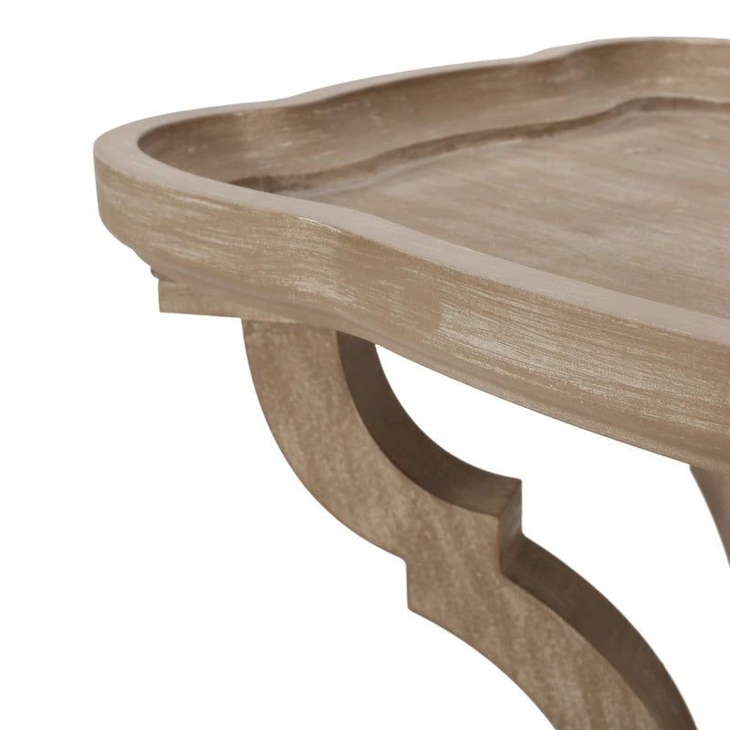 Table d'appoint rectangulaire de style campagne française