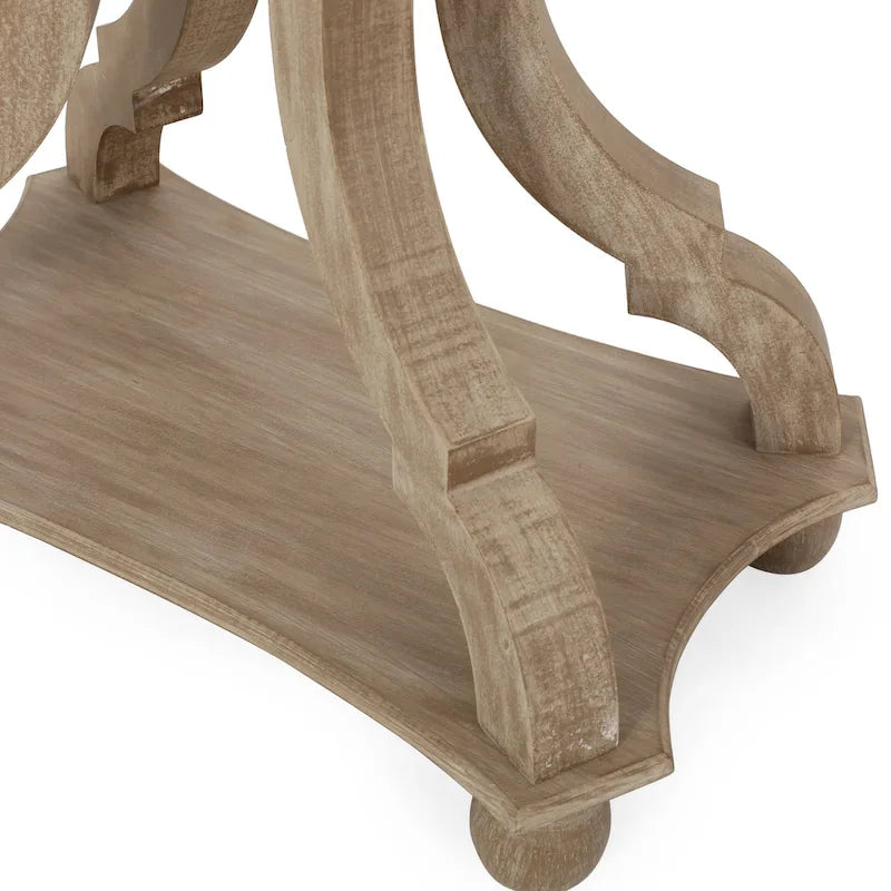 Table d'appoint rectangulaire de style campagne française