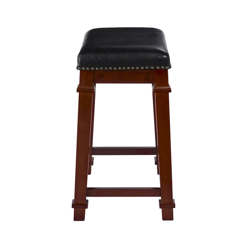 Tabouret de bar sans dossier en similicuir de 24,98 pouces