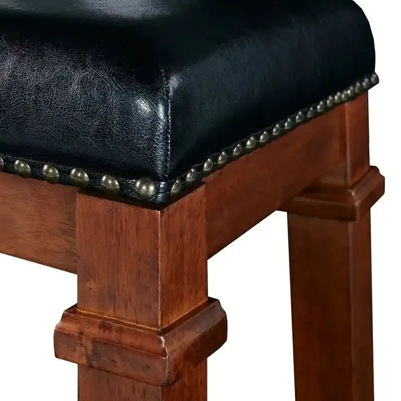 Tabouret de bar sans dossier en similicuir de 24,98 pouces