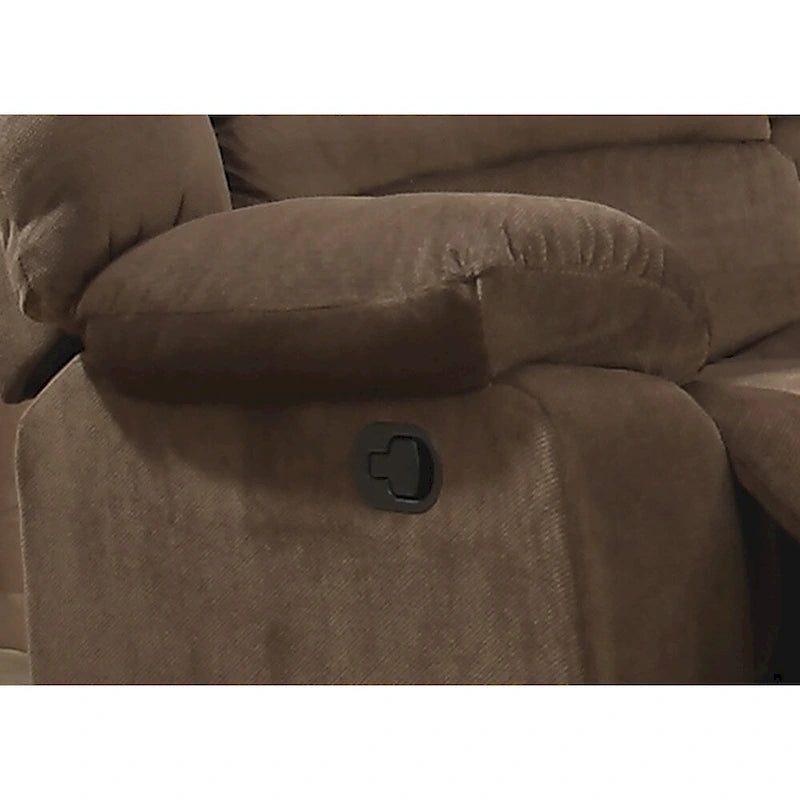 Ensemble de deux fauteuils inclinables de salon marron de style moderne