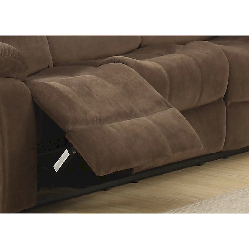 Ensemble de deux fauteuils inclinables de salon marron de style moderne