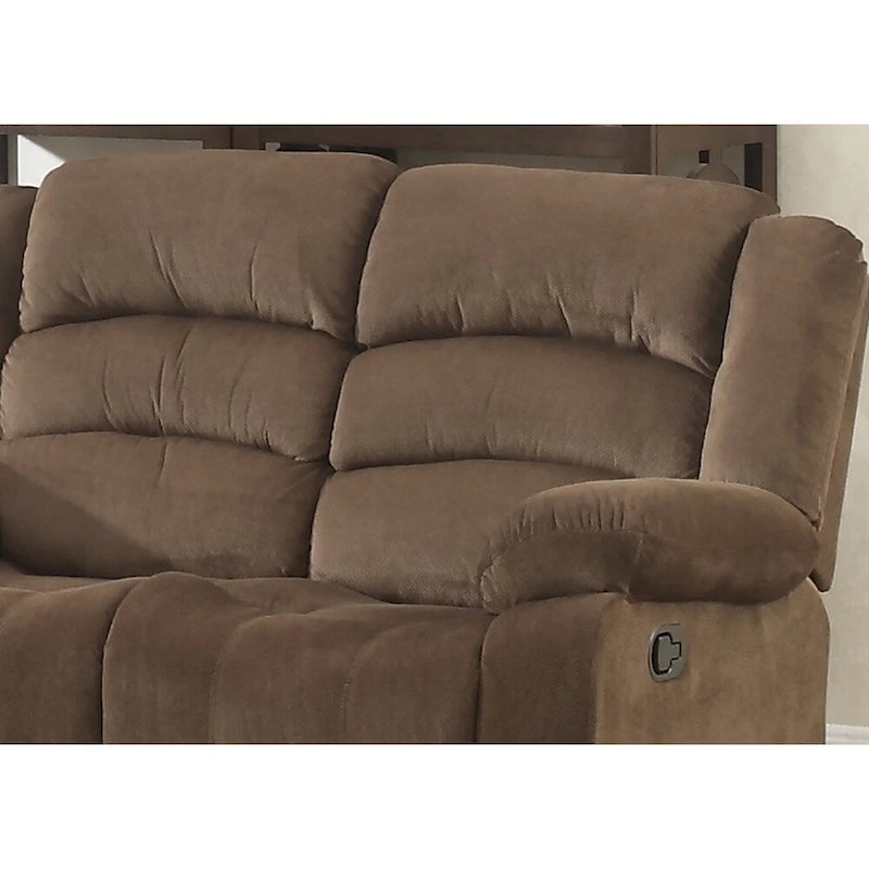 Ensemble de deux fauteuils inclinables de salon marron de style moderne