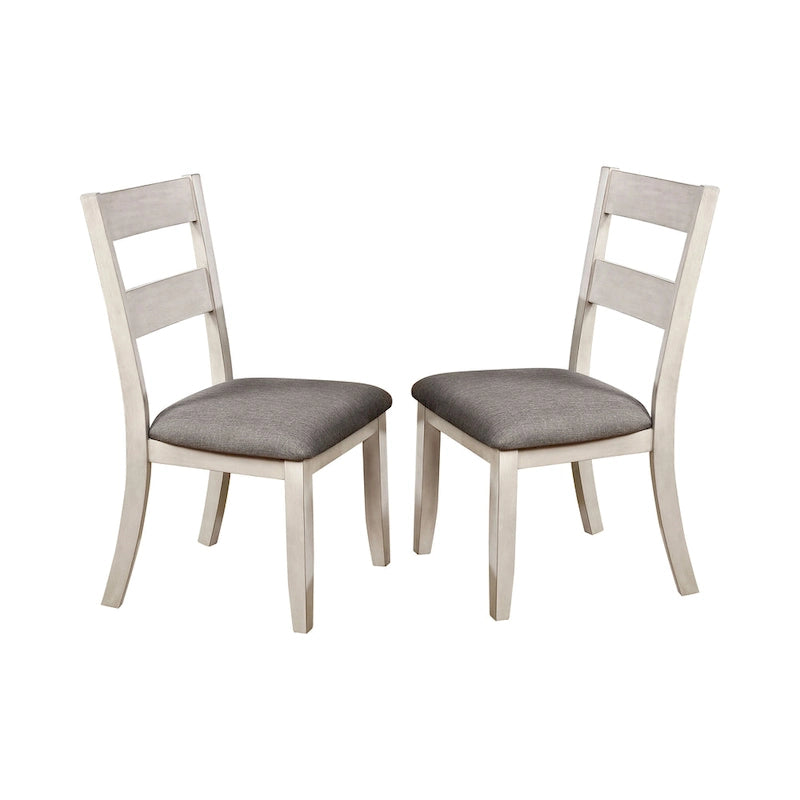 Chaises de salle à manger blanches style ferme (lot de 2)