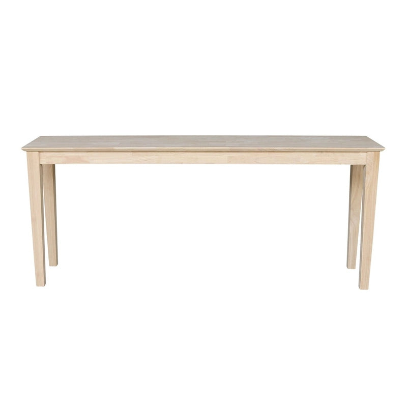 Table d'entrée de style Shaker de 72 pouces