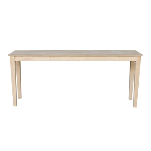 Table d'entrée de style Shaker de 72 pouces