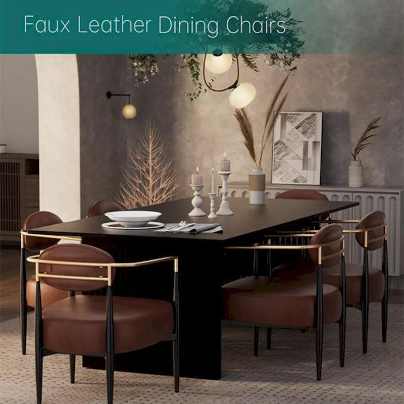 Chaise de salle à manger Boucle, chaise de salon avec coussin d'assise épais en peluche et cadre en métal élégant