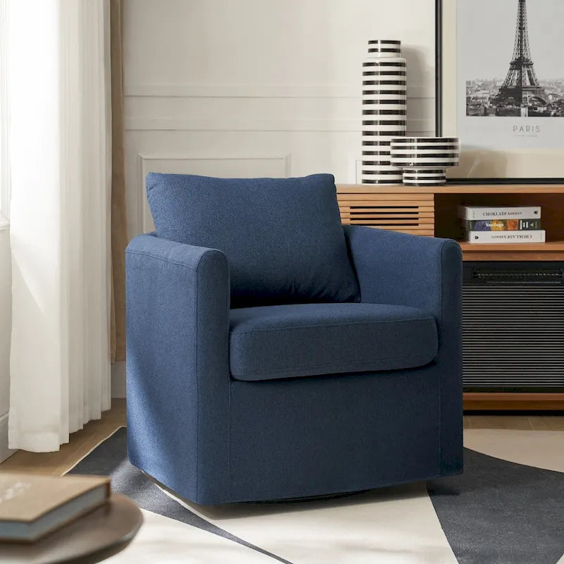 Fauteuil pivotant à 360 degrés de style moderne (avec housse amovible)
