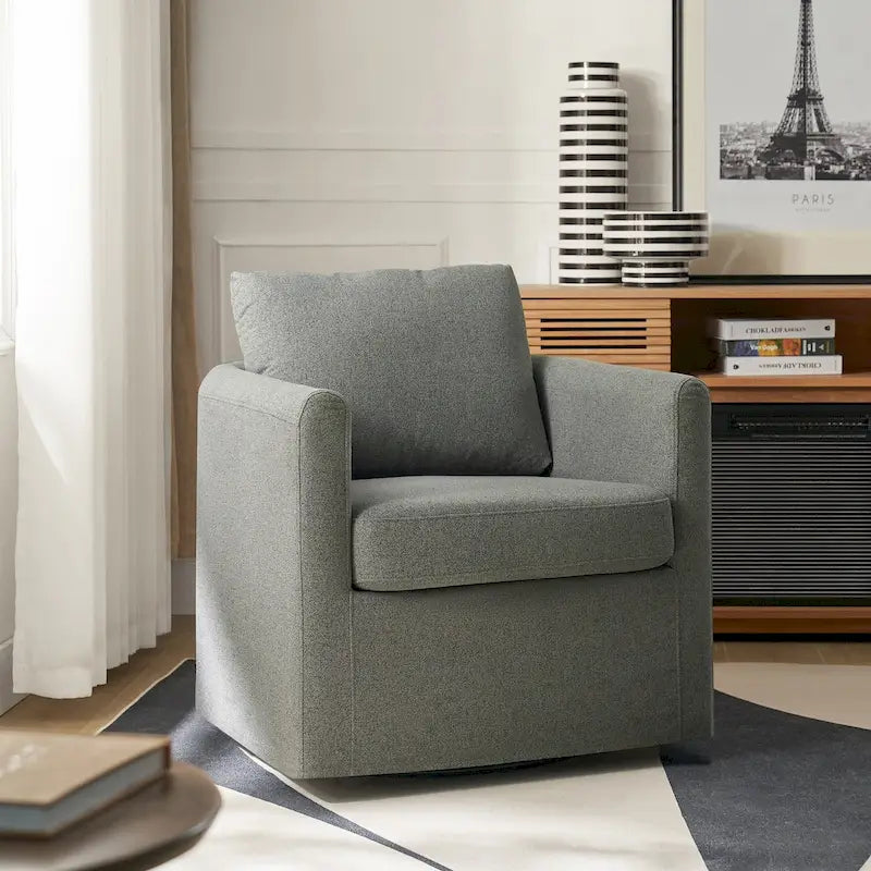 Fauteuil pivotant à 360 degrés de style moderne (avec housse amovible)