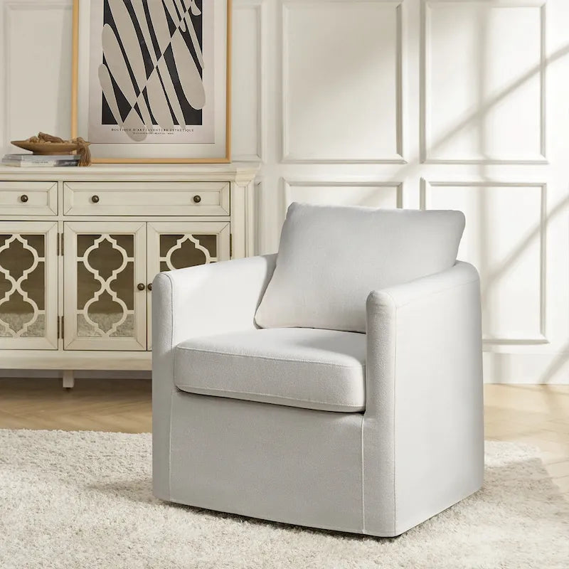 Fauteuil pivotant à 360 degrés de style moderne (avec housse amovible)