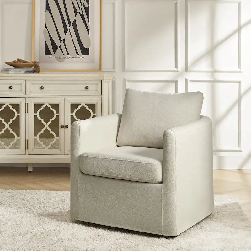 Fauteuil pivotant à 360 degrés de style moderne (avec housse amovible)