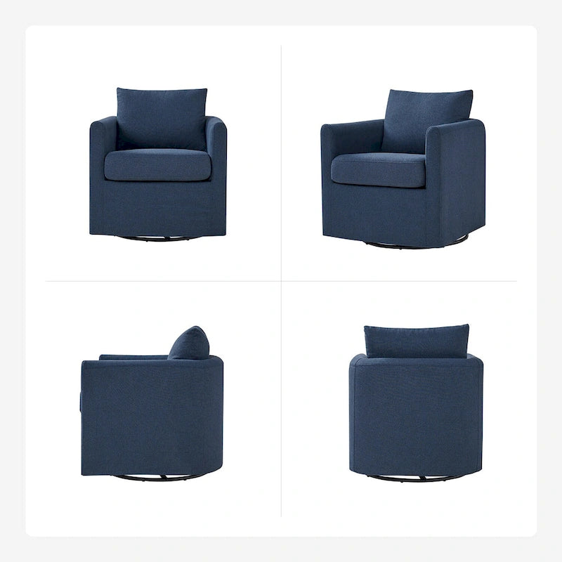 Fauteuil pivotant à 360 degrés de style moderne (avec housse amovible)