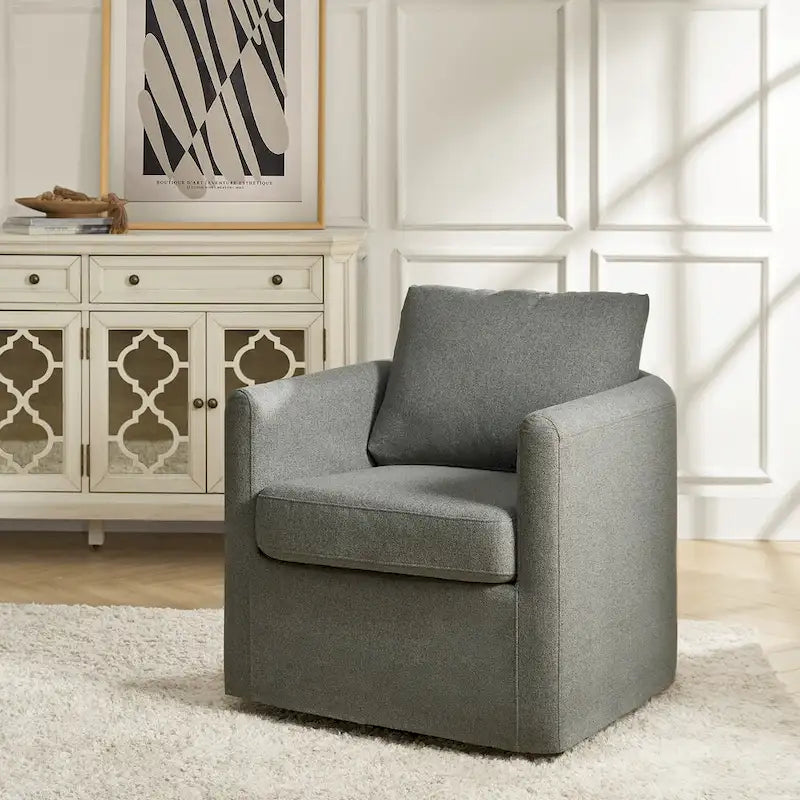 Fauteuil pivotant à 360 degrés de style moderne (avec housse amovible)