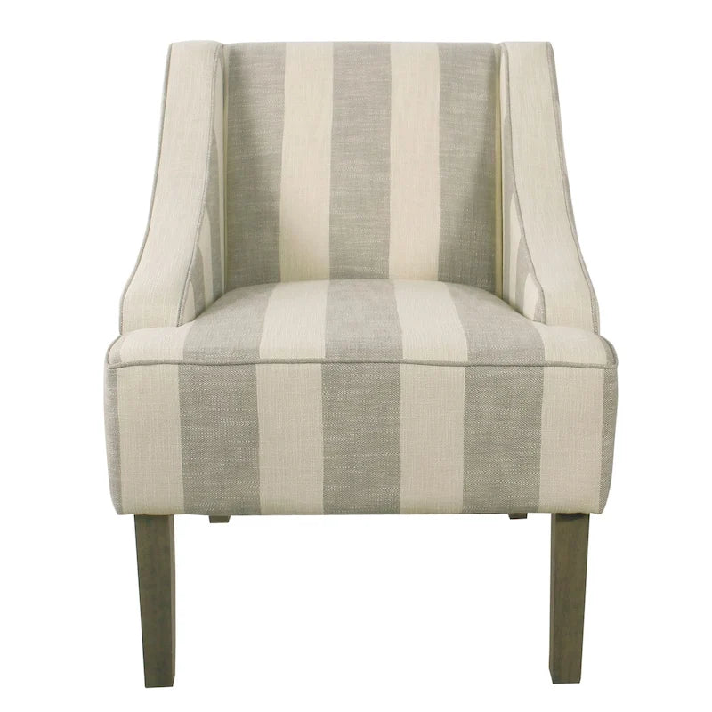 Fauteuil de détente classique avec accoudoirs incurvés