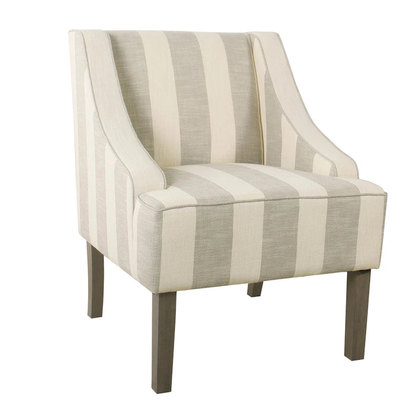 Fauteuil de détente classique avec accoudoirs incurvés