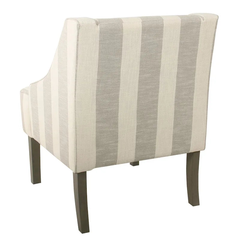 Fauteuil de détente classique avec accoudoirs incurvés