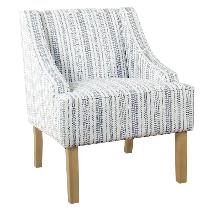 Fauteuil de détente classique avec accoudoirs incurvés