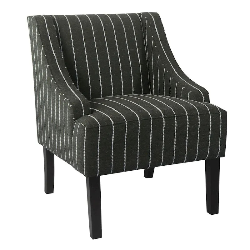 Fauteuil de détente classique avec accoudoirs incurvés
