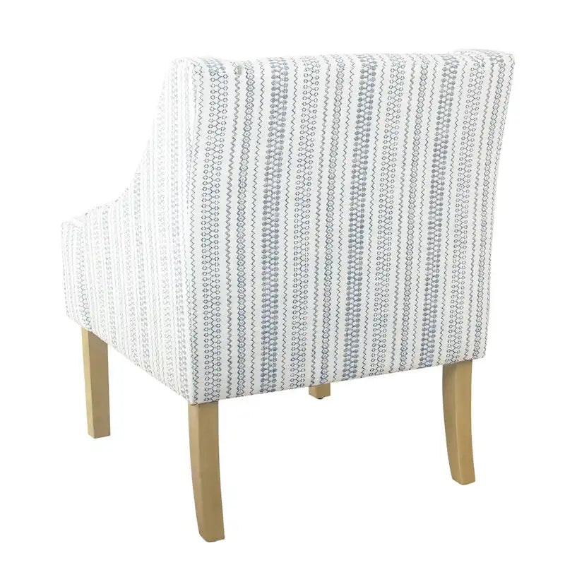 Fauteuil de détente classique avec accoudoirs incurvés
