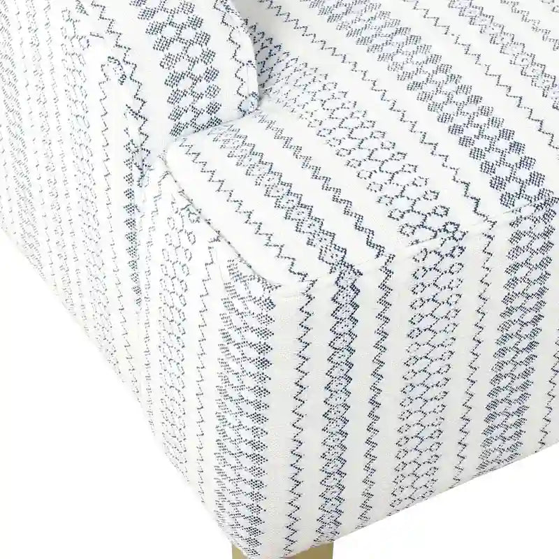 Fauteuil de détente classique avec accoudoirs incurvés
